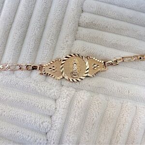 VIRGIN MARY BRACELET LAMINATED GOLD 18K